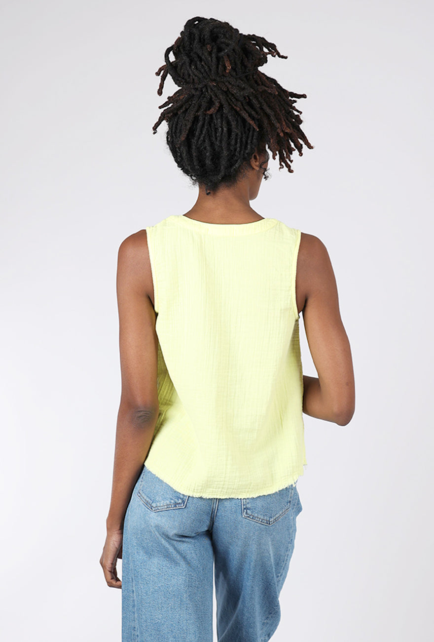 Mododoc Swing Henley Tank, Sunglow 