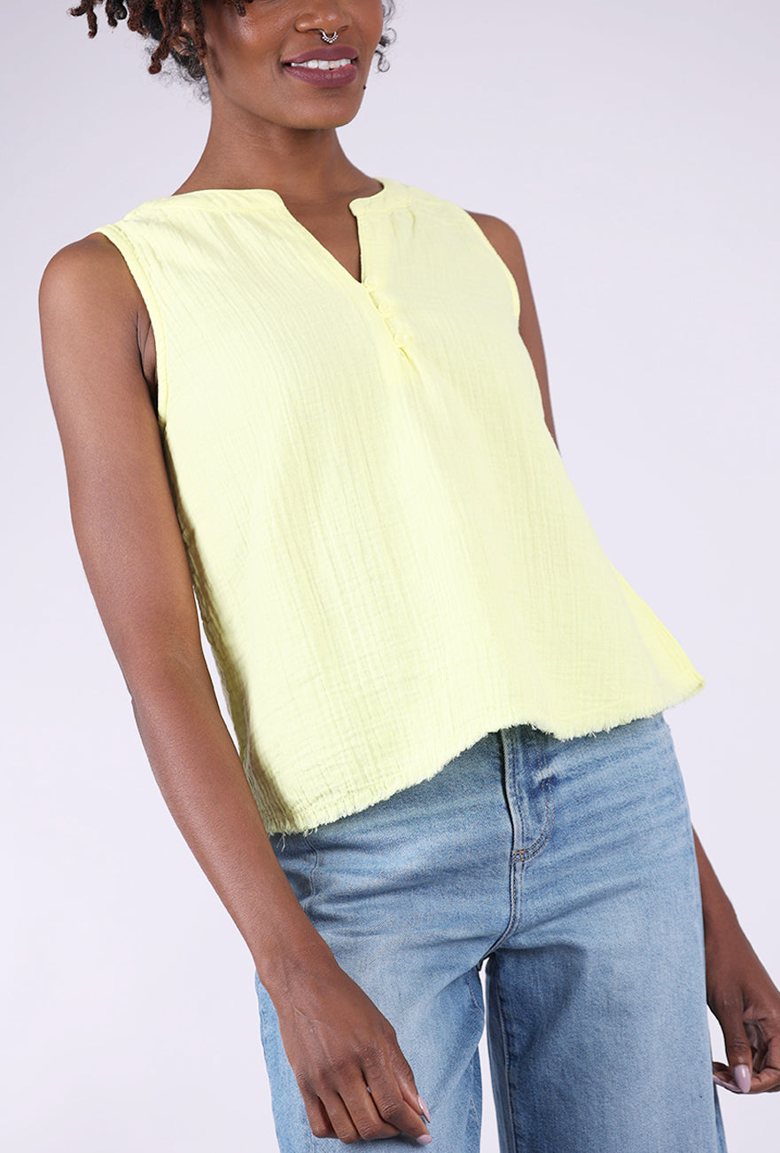 Mododoc Swing Henley Tank, Sunglow 