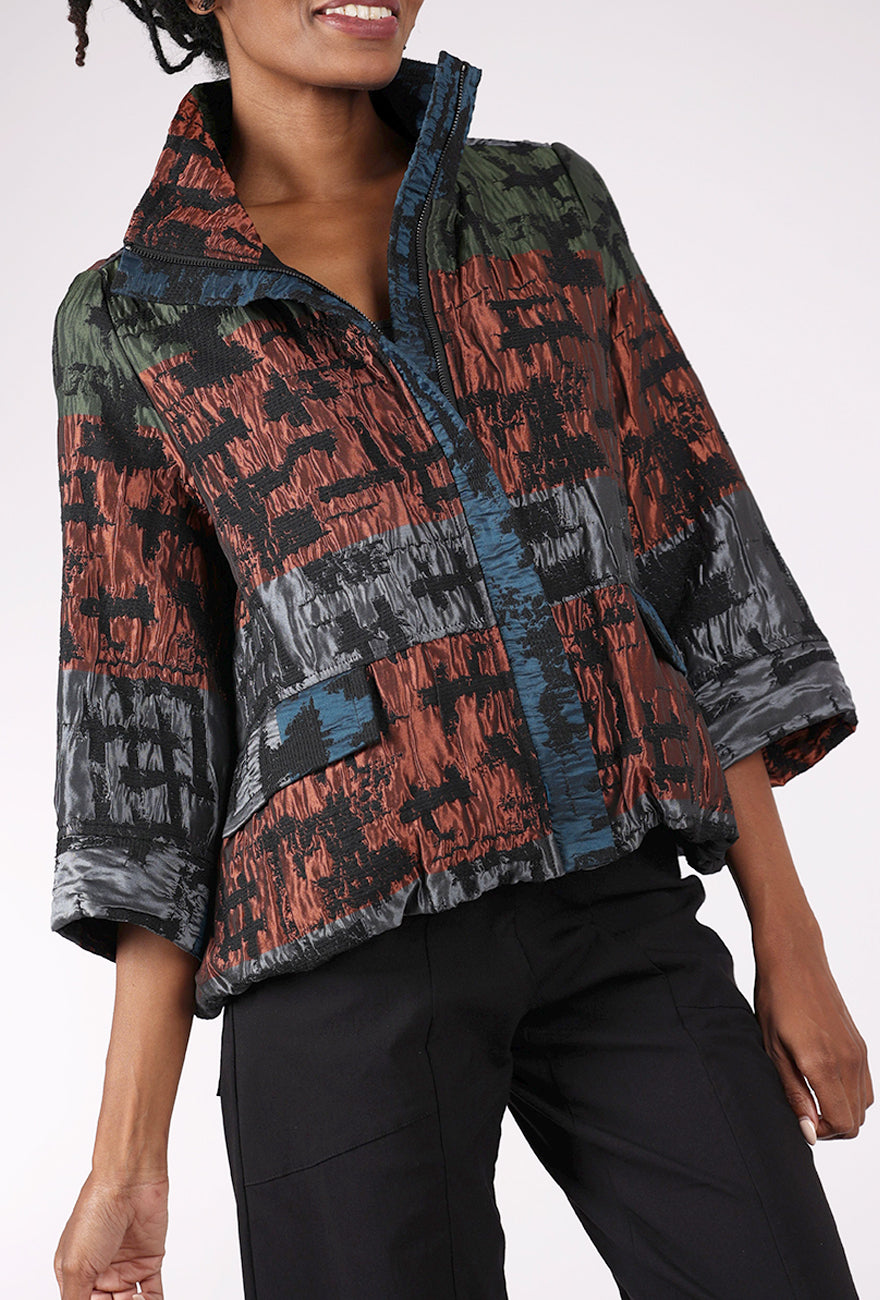 Moonlight Jewel Case Jacket, Multi Rust 
