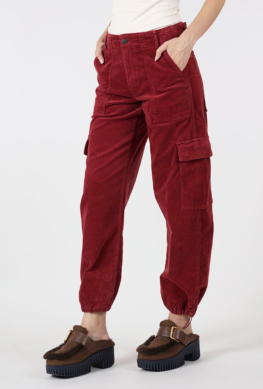 Honor Utility Cord Cargo, Deep Crimson Angle 2