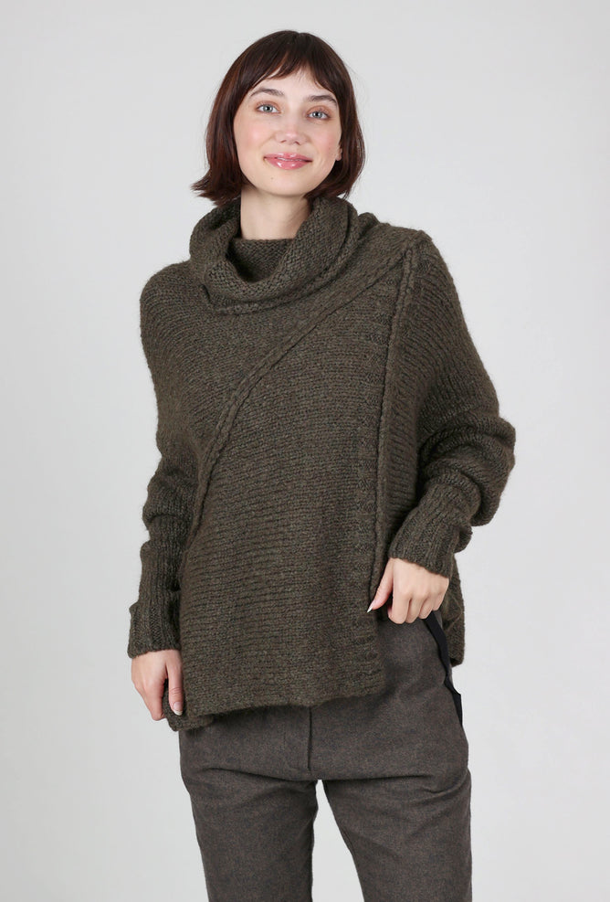 Studio B3 Timothe Chunky Sweater, Olive 