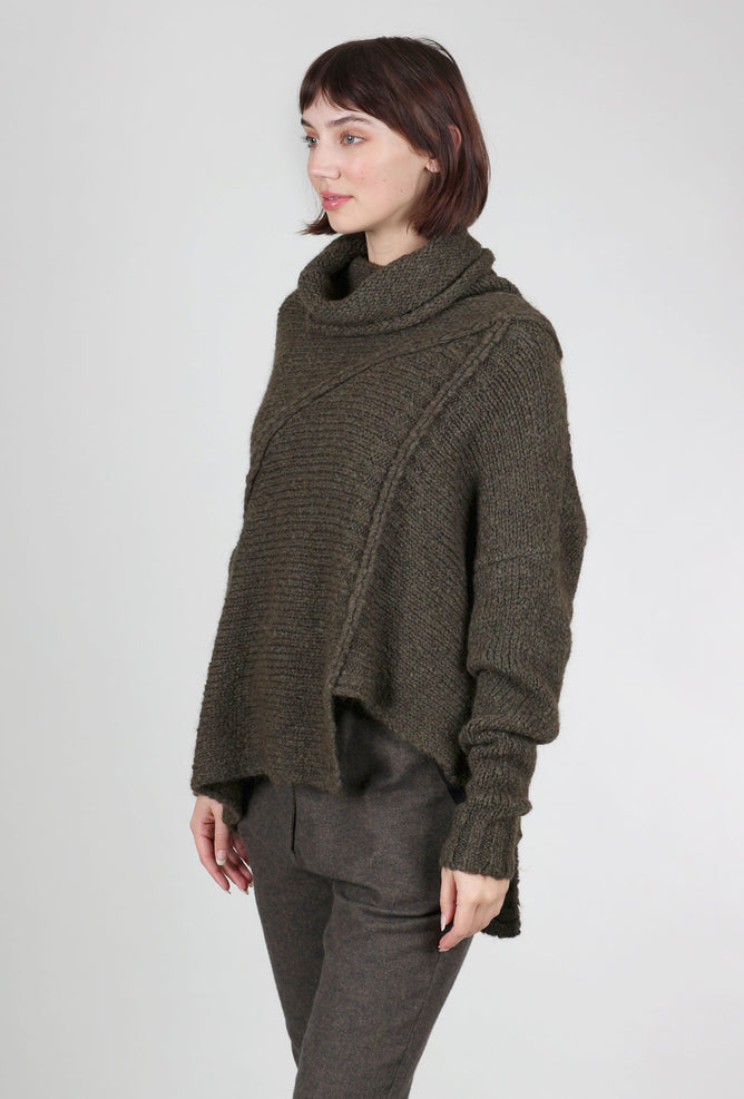 Studio B3 Timothe Chunky Sweater, Olive 