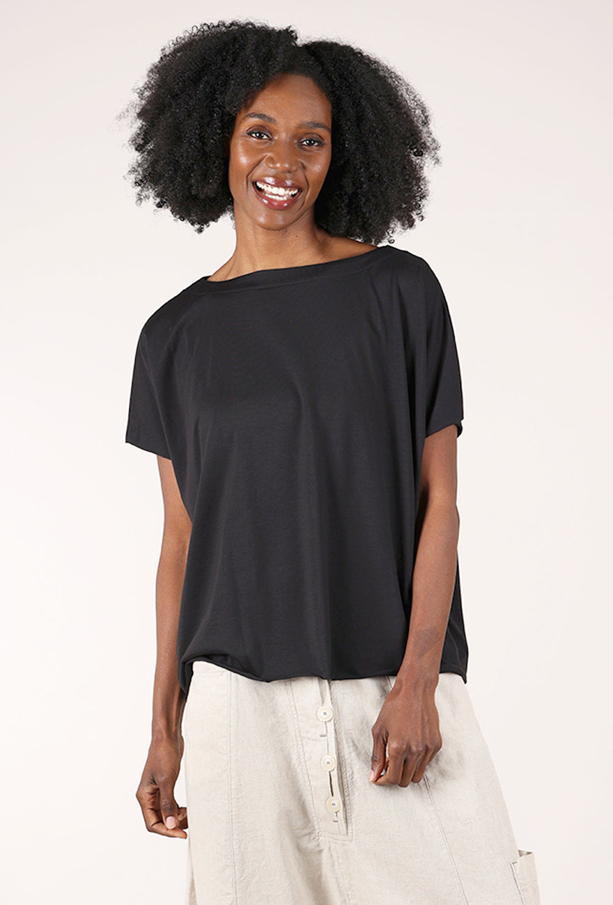 Planet Pima Cotton Butterfly Tee, Black 