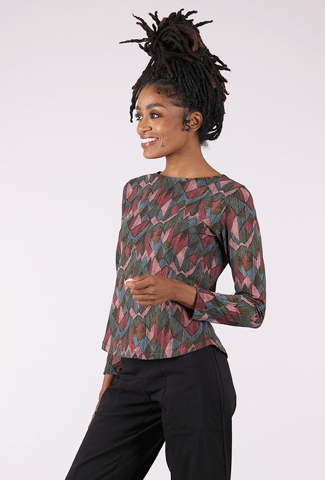 Mata Traders Camille L/S Tee, Geo Jewels 