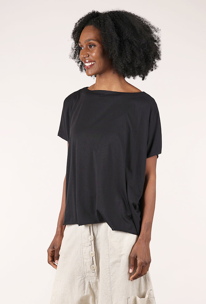 Planet Pima Cotton Butterfly Tee, Black 