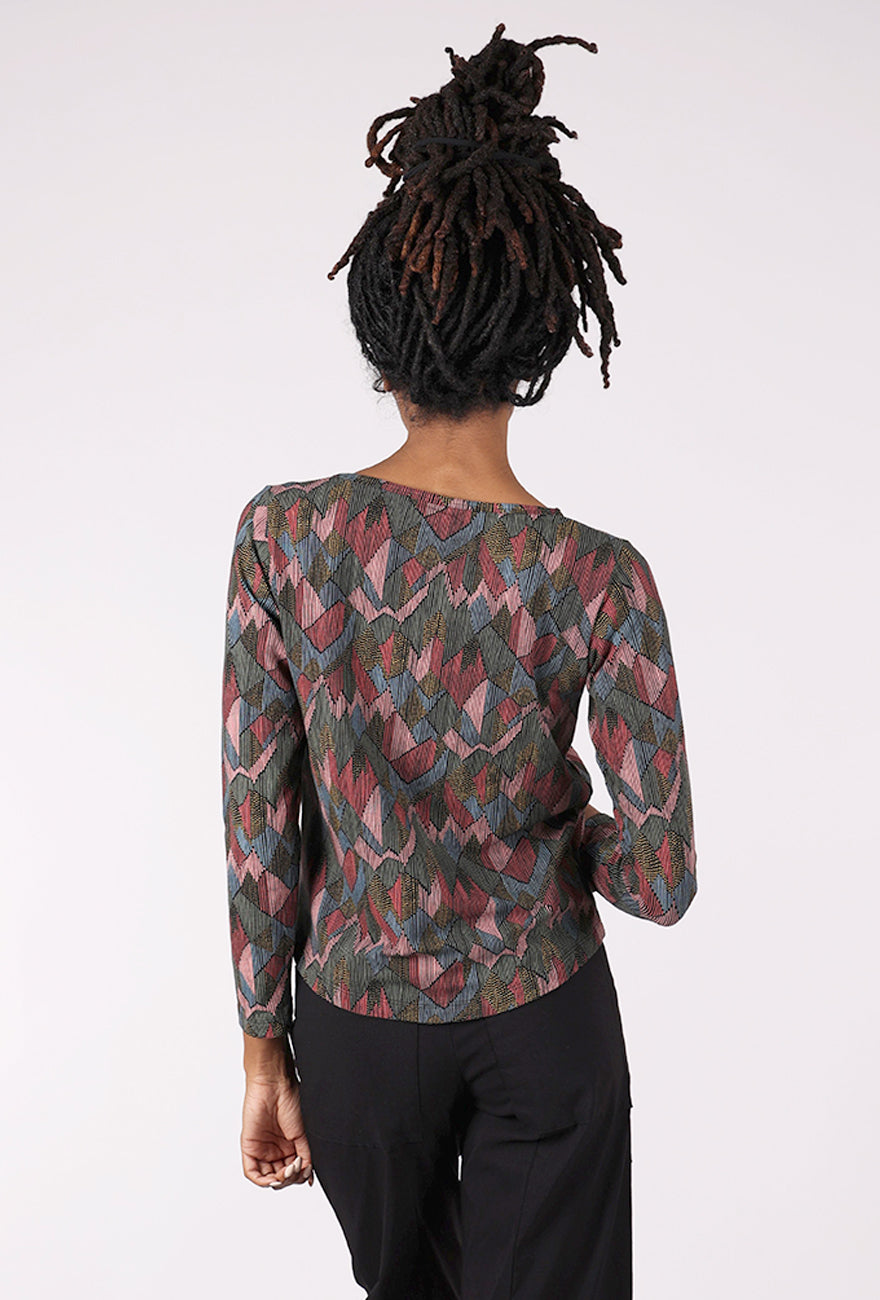 Mata Traders Camille L/S Tee, Geo Jewels 