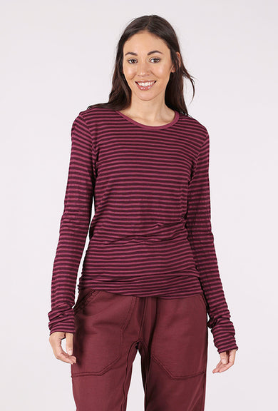 Prairie Underground Parallel Lines Tee, Beet 