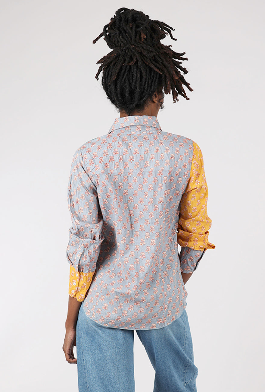 Tulip Crinkled Gretchen Shirt, Gingko 
