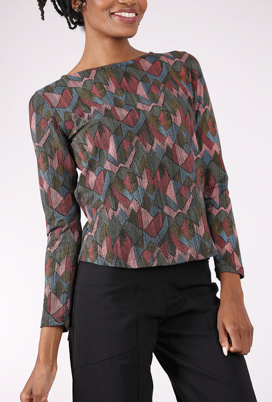 Mata Traders Camille L/S Tee, Geo Jewels 