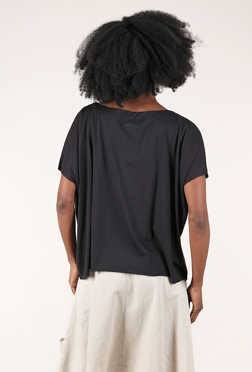 Planet Pima Cotton Butterfly Tee, Black 