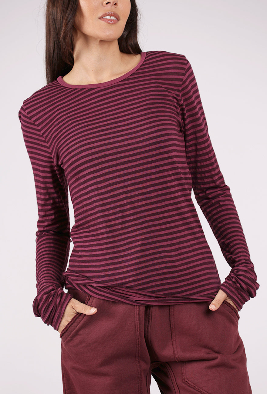 Prairie Underground Parallel Lines Tee, Beet 
