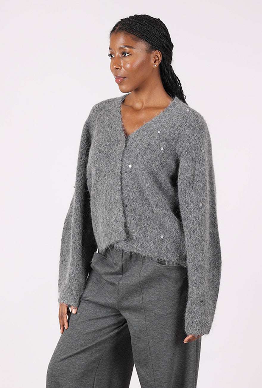 Noen Subtle Sparkle Cardie, Gray 