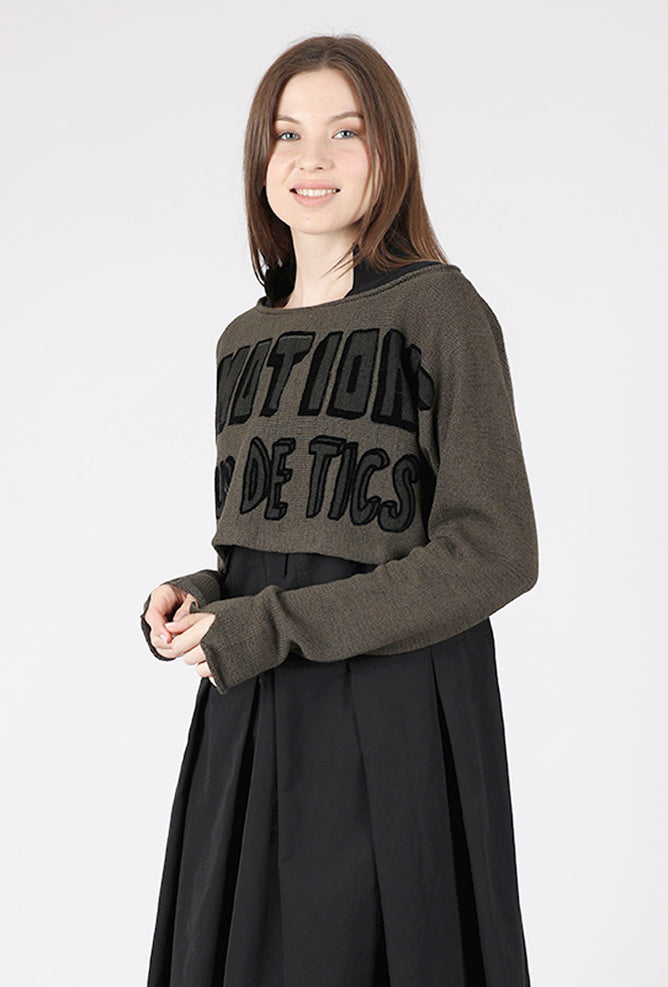 Rundholz Cropped Emotions Pullover, Jungle 