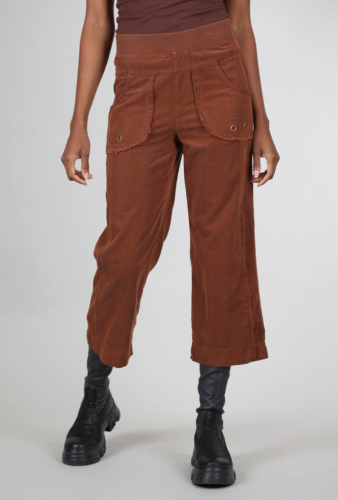 Wearables by XCVI Cord Trumble Crop, Rust 