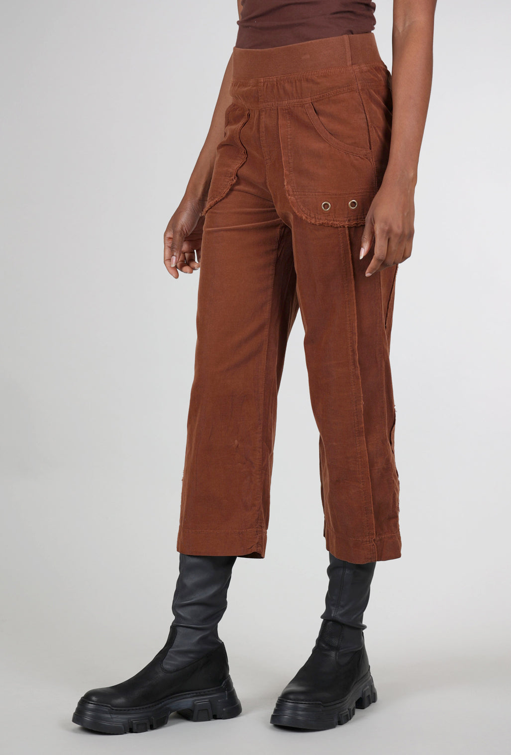 Wearables by XCVI Cord Trumble Crop, Rust 