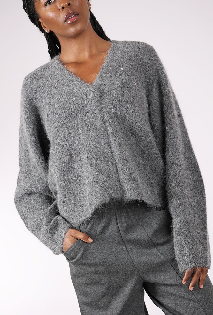 Noen Subtle Sparkle Cardie, Gray 