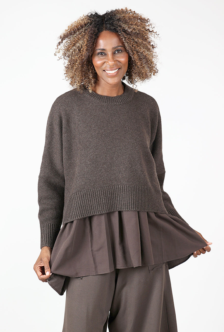 Ophelie Layered Sweater, Moro