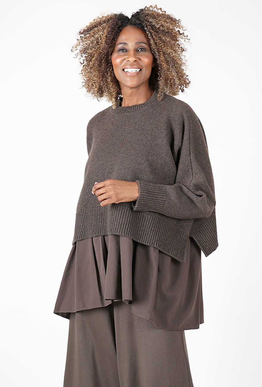 Ophelie Layered Sweater, Moro