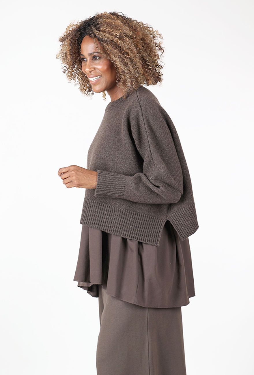 Ophelie Layered Sweater, Moro