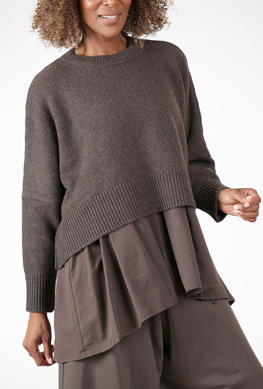 Ophelie Layered Sweater, Moro
