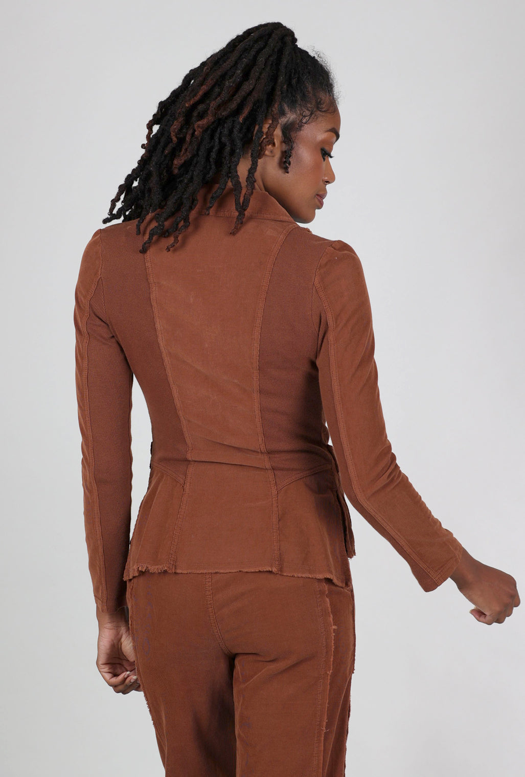 Wearables by XCVI Cord Raphael Blazer, Rust 