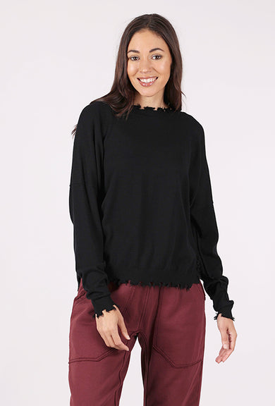 Planet Shabby Chic Sweater, Black 