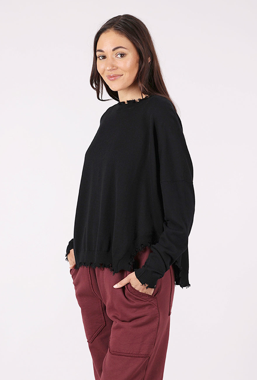 Planet Shabby Chic Sweater, Black 