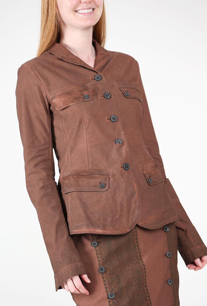 Overdye Camp Jacket, Henna Cloud Angle 4