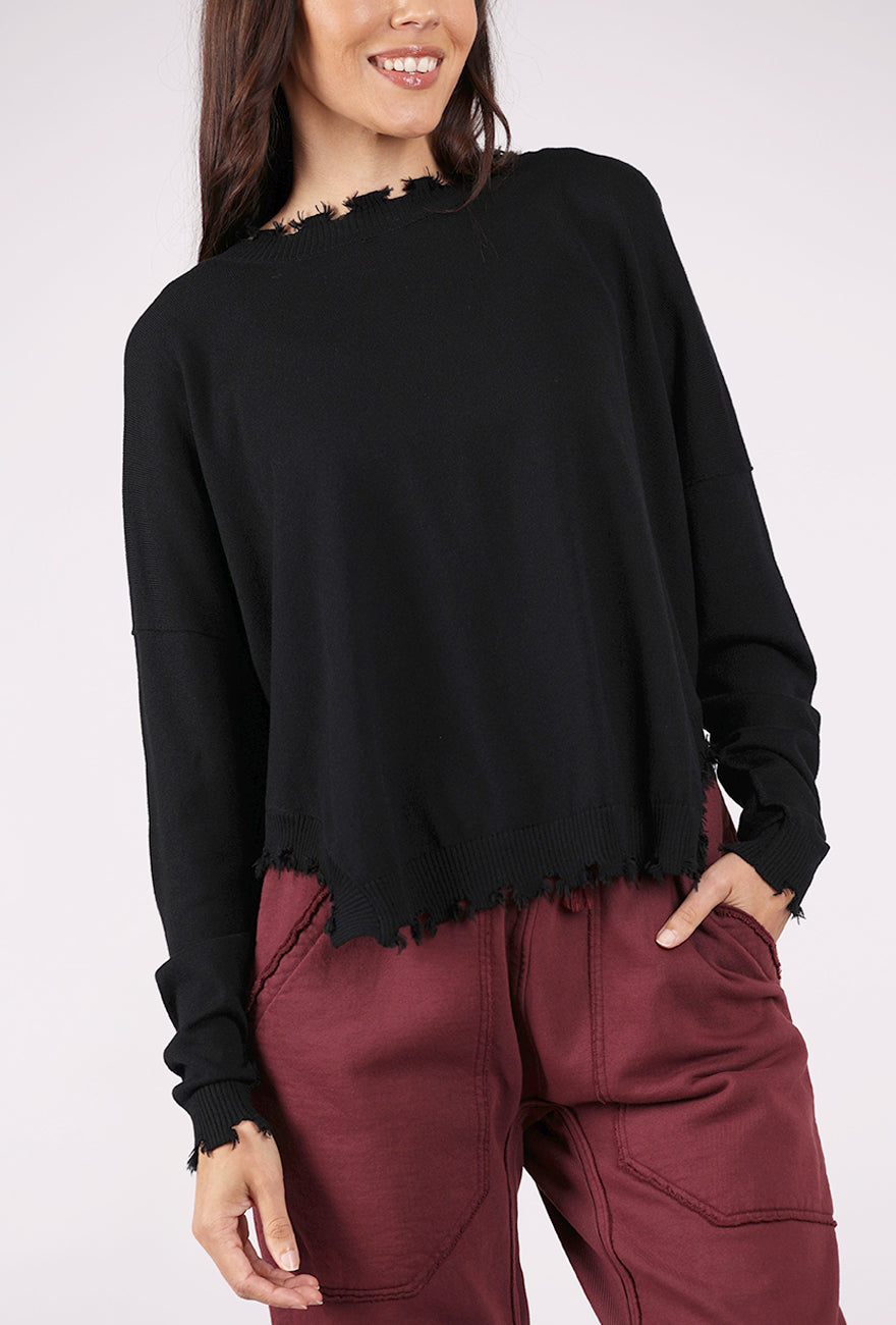 Planet Shabby Chic Sweater, Black 