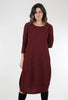 Cut Loose Texture Wave Dress, Holiday Red 