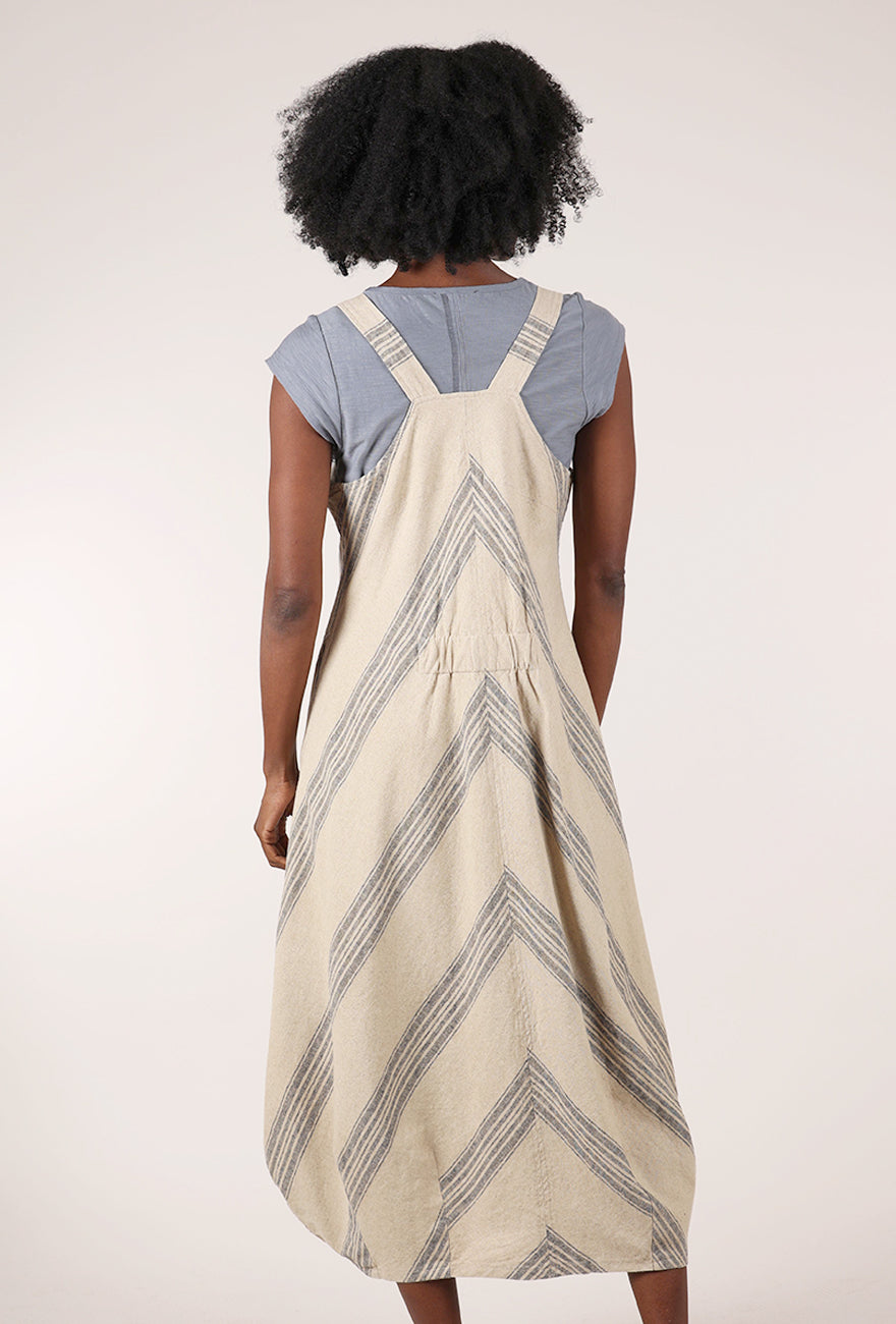 Boardwalk Overall Dress, Natural