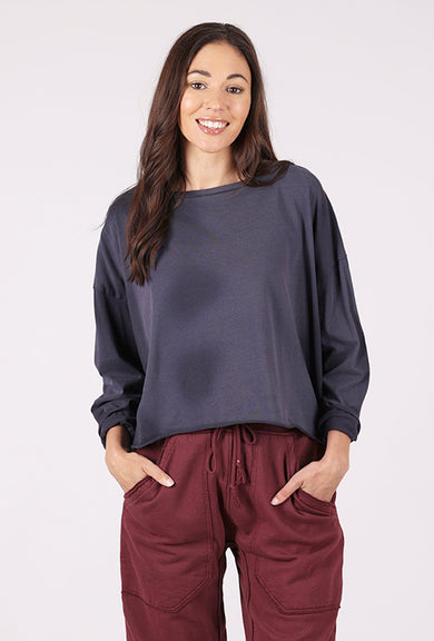 Planet Overdyed Mini Boxy Tee, Midnight 