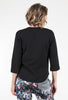 Mododoc Shoulder Pleat Swing Top, Black 