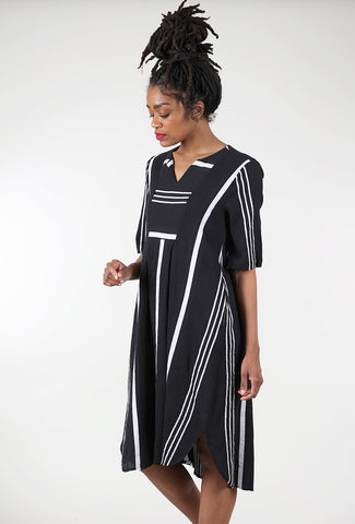 M Square Breeze Dress, Black Segment 