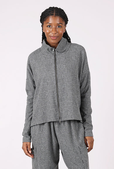 Bryn Walker Sante Fe Jacket, Gray Plaid 