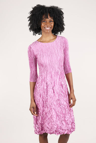 Alquema 3/4 Sleeve Smash Pocket Dress, Glossy Orchid 