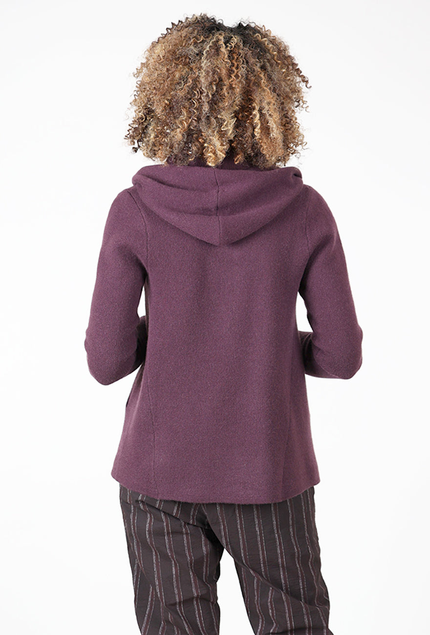 St. Germaine Sweater, Plum Angle 3