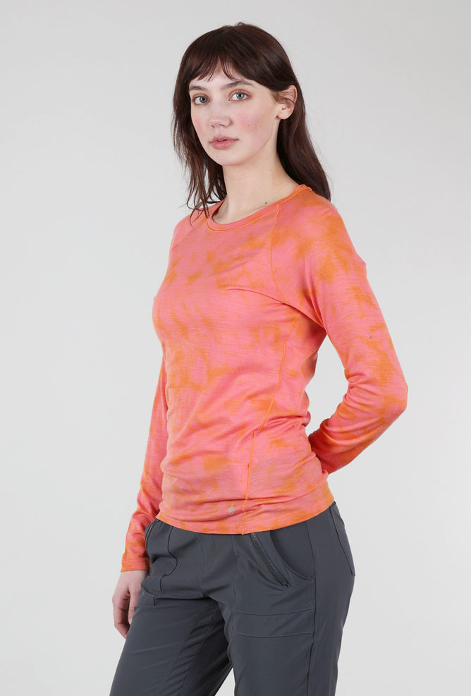 Smartwool Classic All Season Merino Base Layer, Guava Orange Wash 