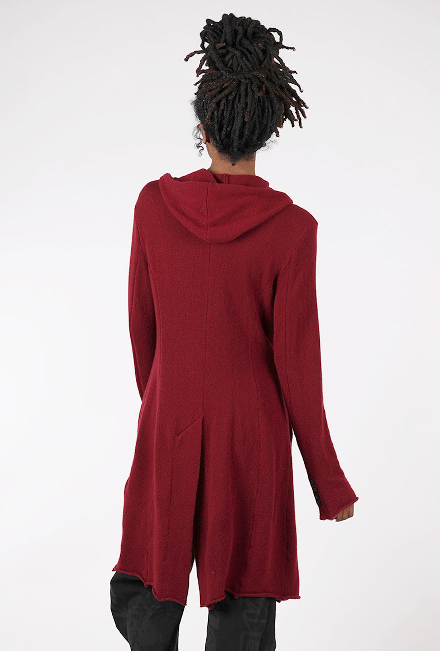 Rundholz Cashmere Cargo Jacket, Merlot Melange 
