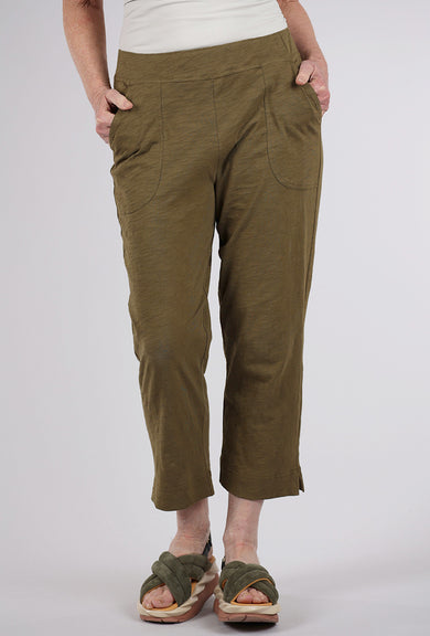 Escape by Habitat Cotton Slub Pocket Capri Pants, Cactus 