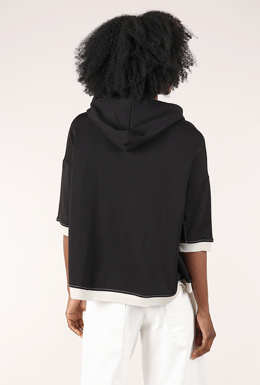 Alembika Electric Drawstring Hoodie, Black/Lime 