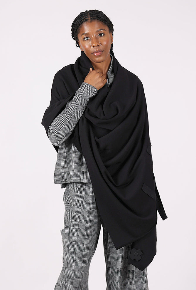 Pluslavie Sweat Scarf, Black 