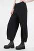 Planet Pleat-Bottom Sweatpant, Black 