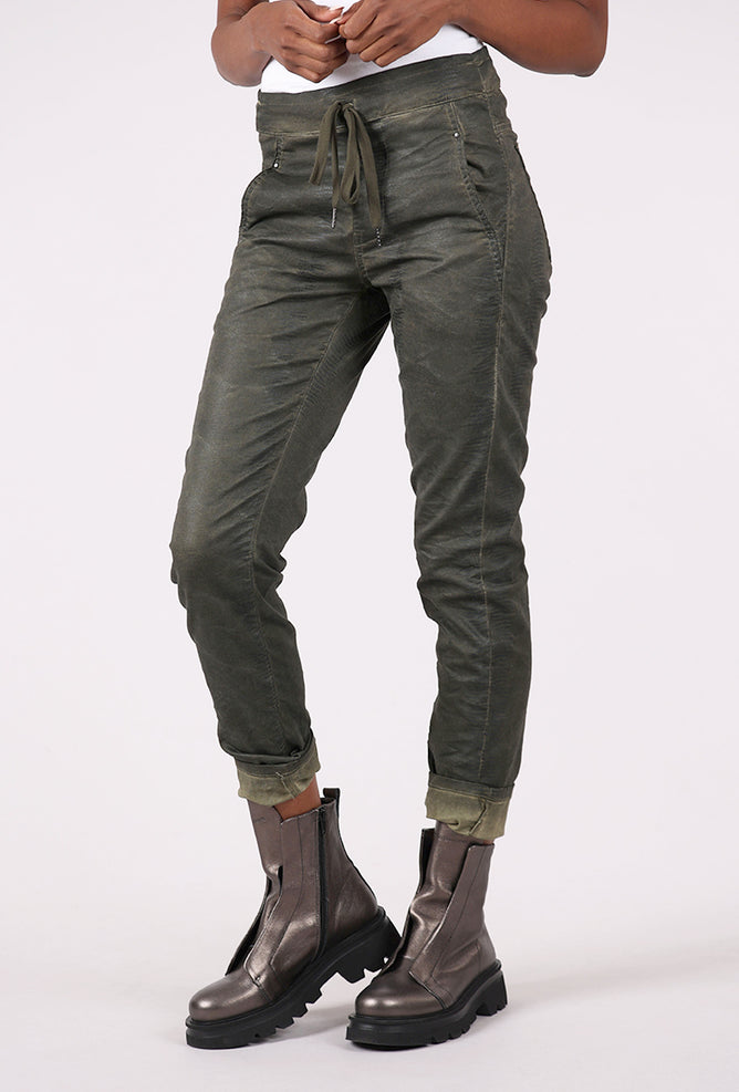 Alembika Iconic Stretch Denim, Olive Green 