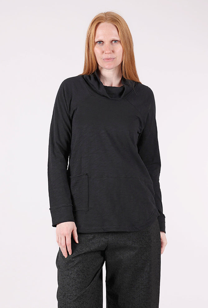 Escape by Habitat Weekend Cowl Tee, Black 