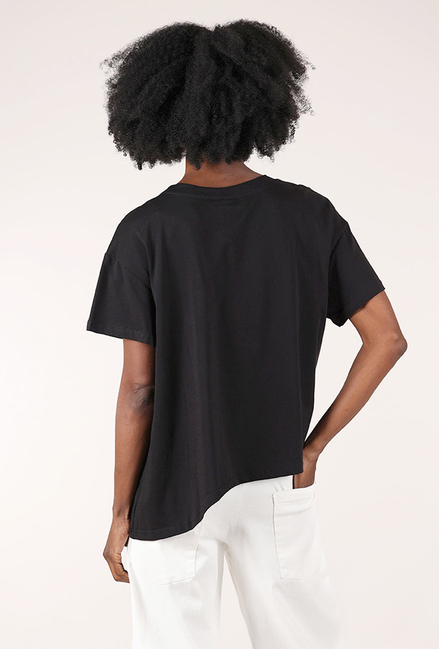 Vanite Couture Sash Tie Top, Black 