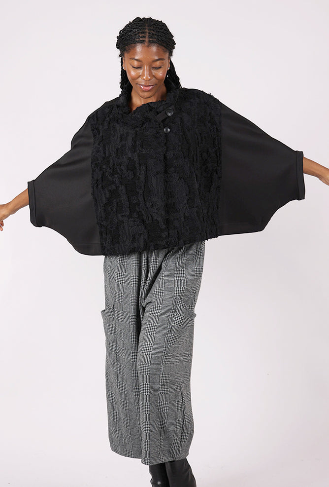 Moyuru Texture Play Jacket, Black 