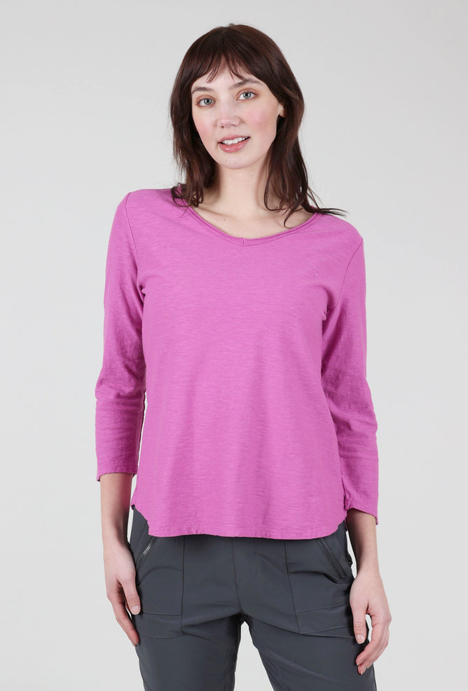 Cut Loose 3/4-Sleeve V-Tee, Cosmo 