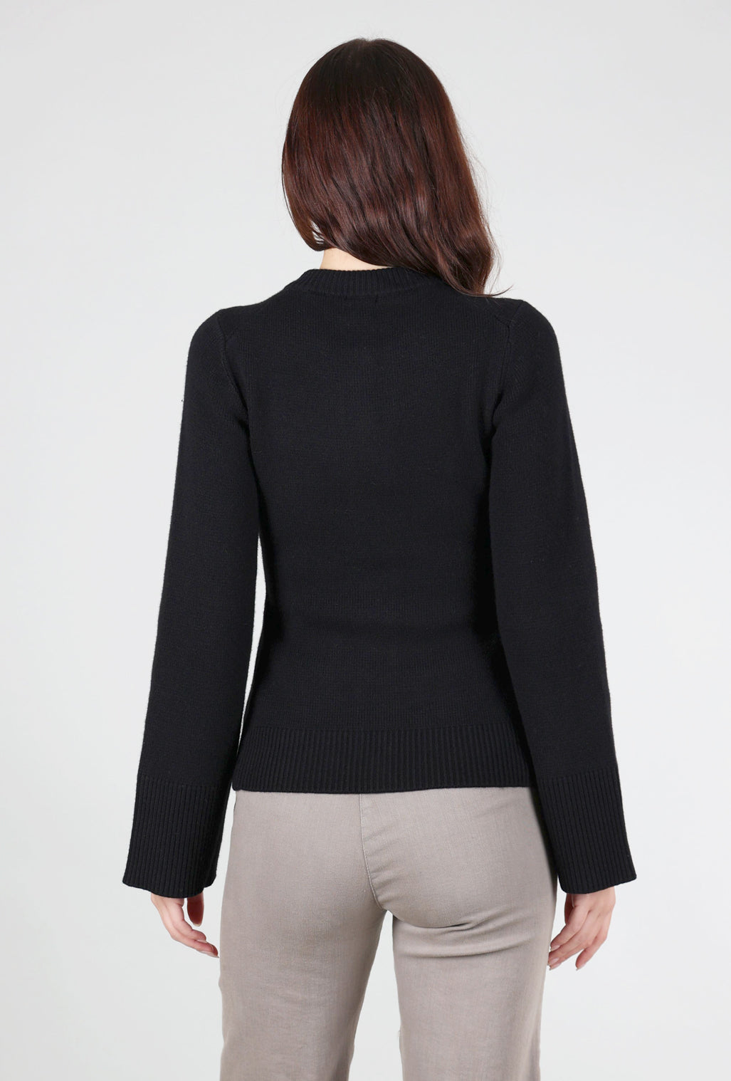 Pistola Dani Cinched-Waist Cardigan, Noir 