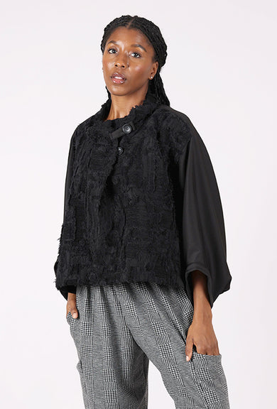 Moyuru Texture Play Jacket, Black 